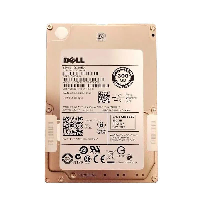 Dell 0148J7 300GB 6Gb/s SAS 10000 2.5-inch 16MB Hard Drive