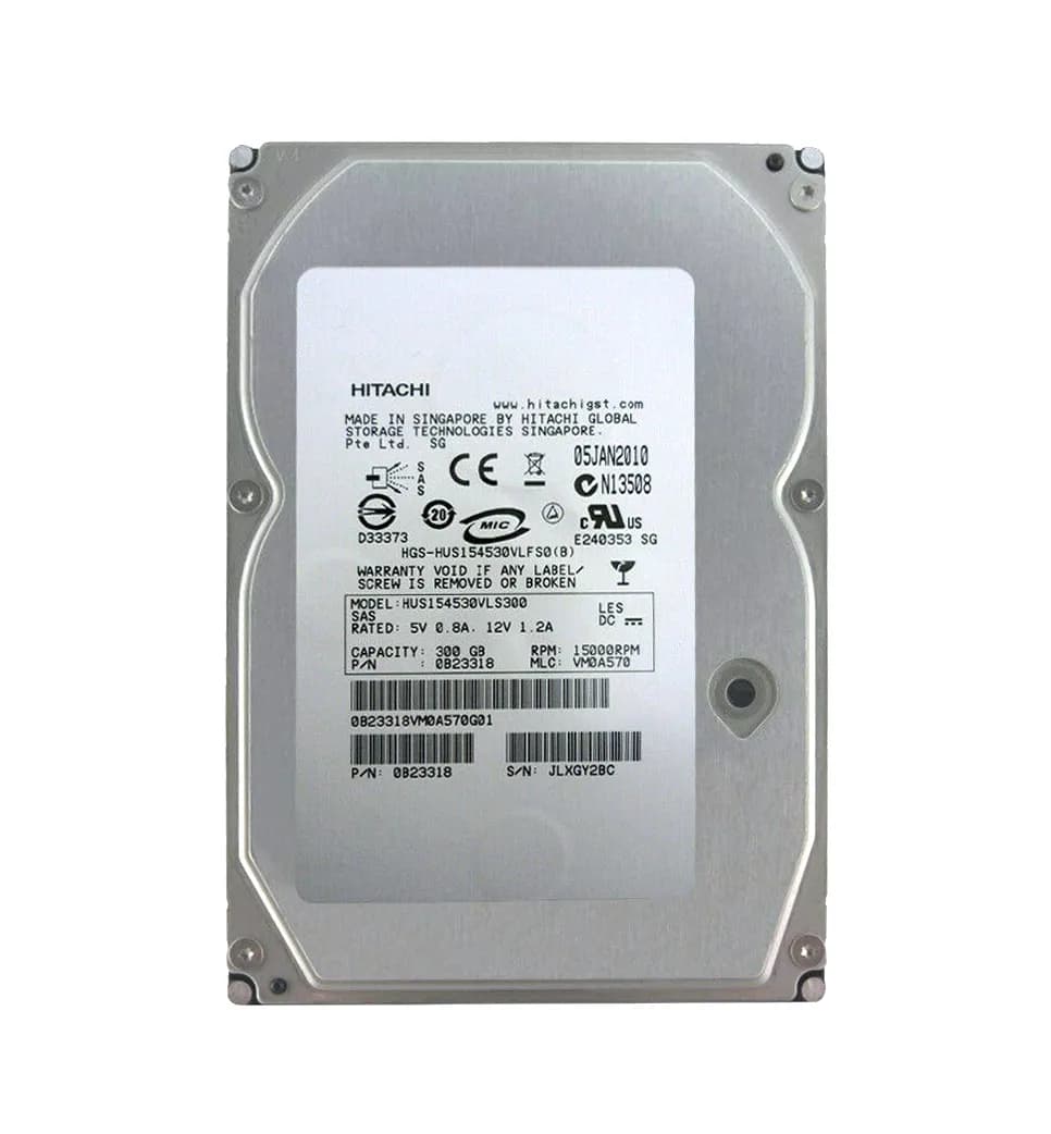 Hitachi 0B23318 300GB 3Gb/s SAS 15000 3.5-inch 16MB Hard Drive