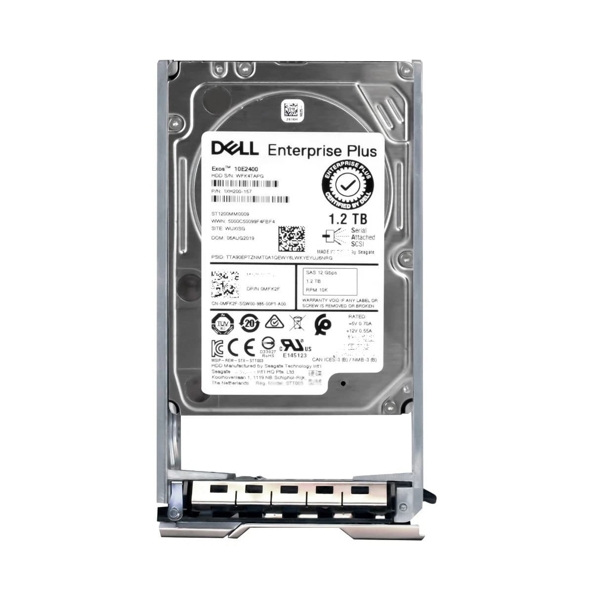 Dell 0MFK2F 1.2TB 12Gb/s SAS 10000 2.5-Inch Hard Drive