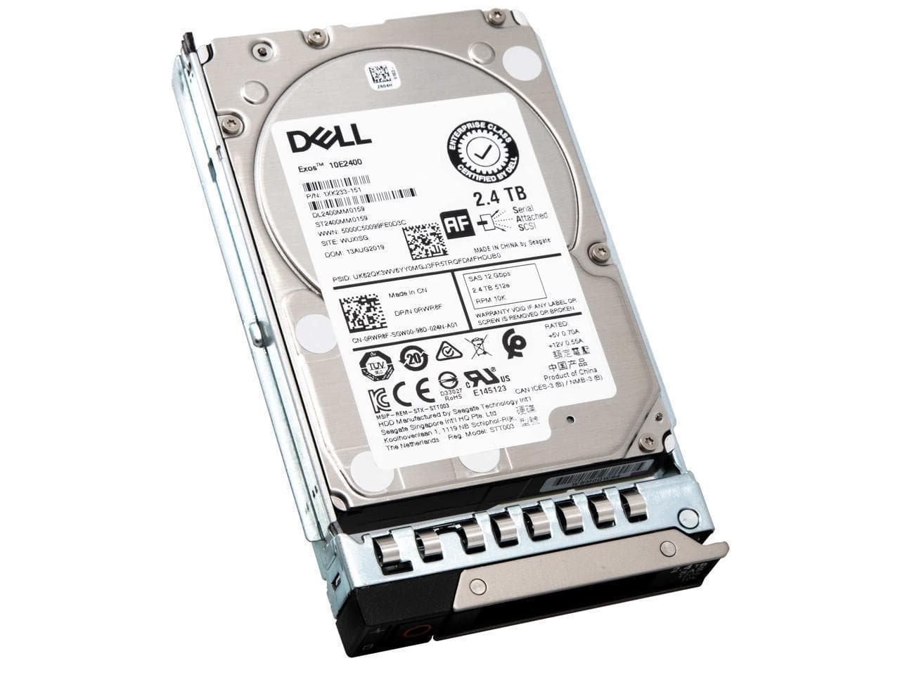 Dell 400-BJJJ 2.4TB 10K SAS 12Gb/s 2.5-Inch Hard Drive with Tray