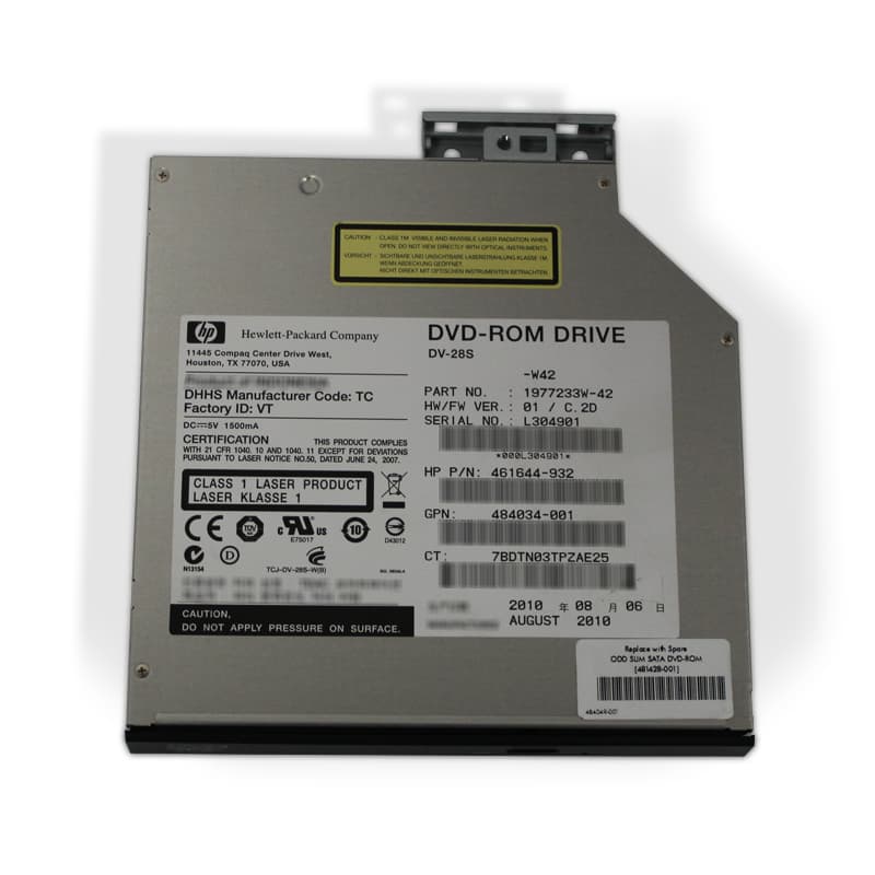 HP 461644-932 8x Speed DVD-ROM SATA Slim Internal Optical Drive