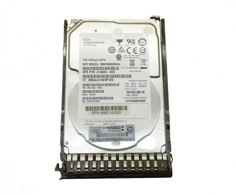HP 655710-B21 1TB 6Gb/s SATA 7200 2.5-in Hard Drive