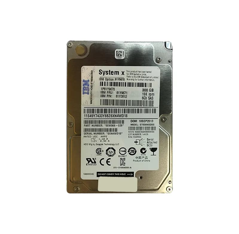 Seagate 9SW066-039 300GB 6Gb/s SAS 15000 2.5-in 64MB Hard Drive