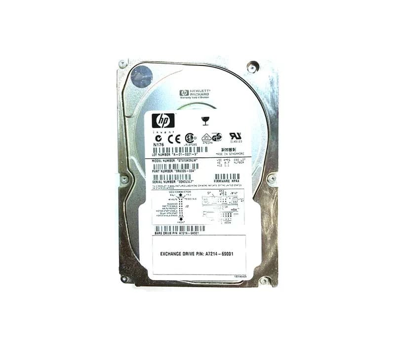 HP A7214-69001 72.8GB Ultra-160 SCSI 10000 3.5-inch Hard Drive