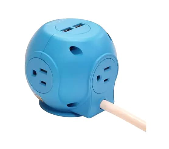 Accell D080B-049A Power Cutie 1800-Watts 540J 120V 15A 4 x Ports USB Type-A + 3 x Outlets Surge Prot...