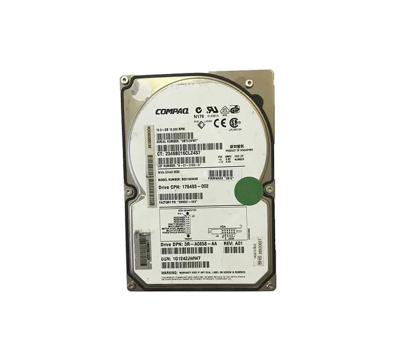 HP BD0186349B 18.2GB Ultra-160 SCSI 10000 3.5-in Hard Drive