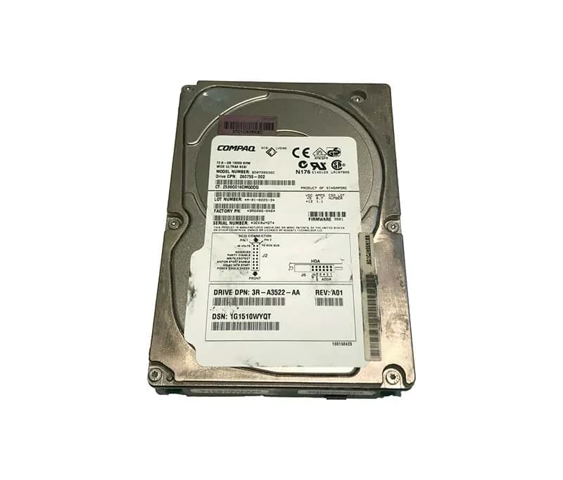 HP BD0726536C 72.8GB Ultra-320 SCSI 10000 3.5-in Hard Drive