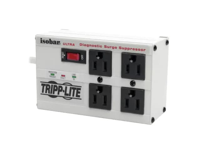 Tripp IBAR4ULTRAUSBB Lite 1440W 120V 12A 2- 4-Outlets Surge Protector