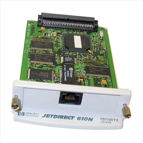 HP J4169-61002 JetDirect 610N 1 x Port 10/100Base-TX Fast Ethernet Print Server Internal Card