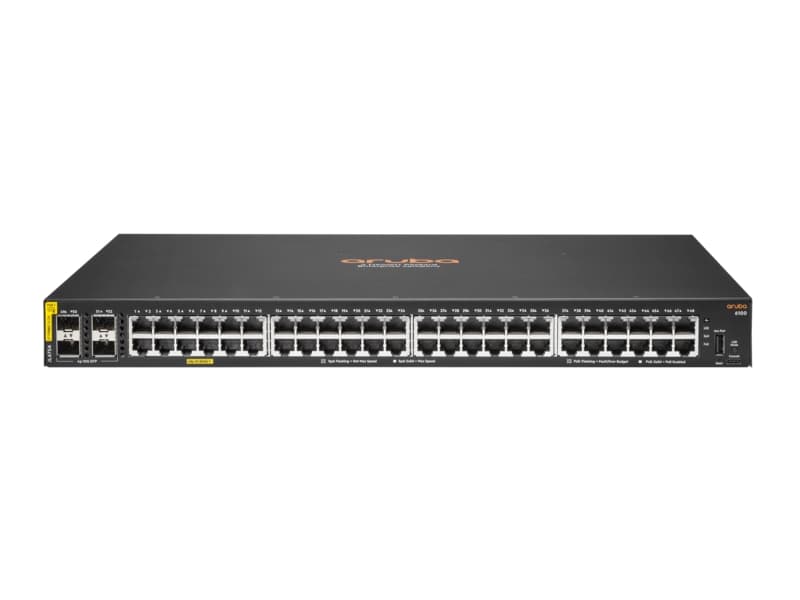 HP JL675-61101 6100 48G Class4 PoE 4SFP+ 48-Port + 4-Port SFP+ Switch