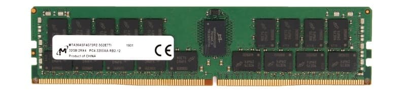 Micron MTA36ASF4G72PZ-3G2E7R 32GB DDR4-3200MHz RDIMM 2Rx4 CL22 Memory