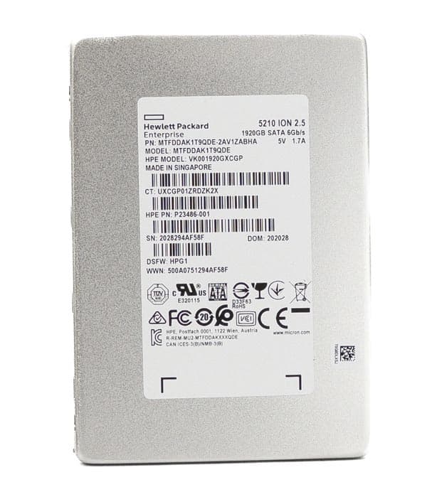 Micron MTFDDAK1T9QDE-2AV1ZABHA 1.92TB 6Gb/s SATA Quad-Level Cell SSD