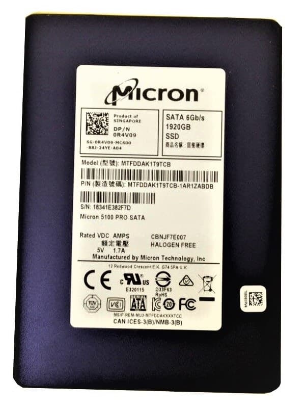 Micron MTFDDAK1T9TCB-1AR1ZABDB 1.92TB 6Gb/s SATA TLC 2.5-inch SSD