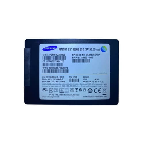 Samsung MZ7GE480HMHP-000H3 480GB 6Gb/s SATA Triple-Level Cell 2.5-inch SSD