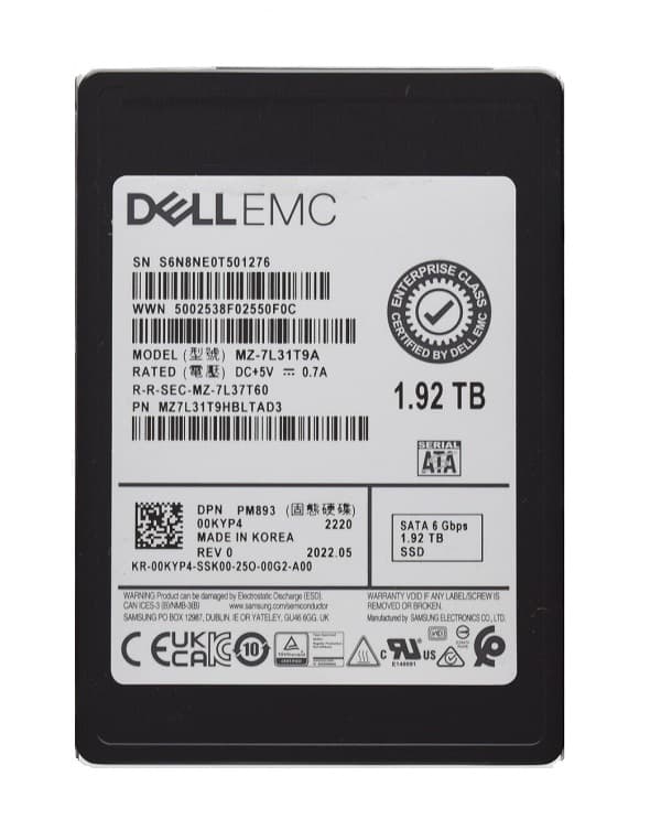 Samsung MZ7L31T9HBLTAD3 1.92TB SATA 6Gb/s 2.5-Inch Solid State Drive