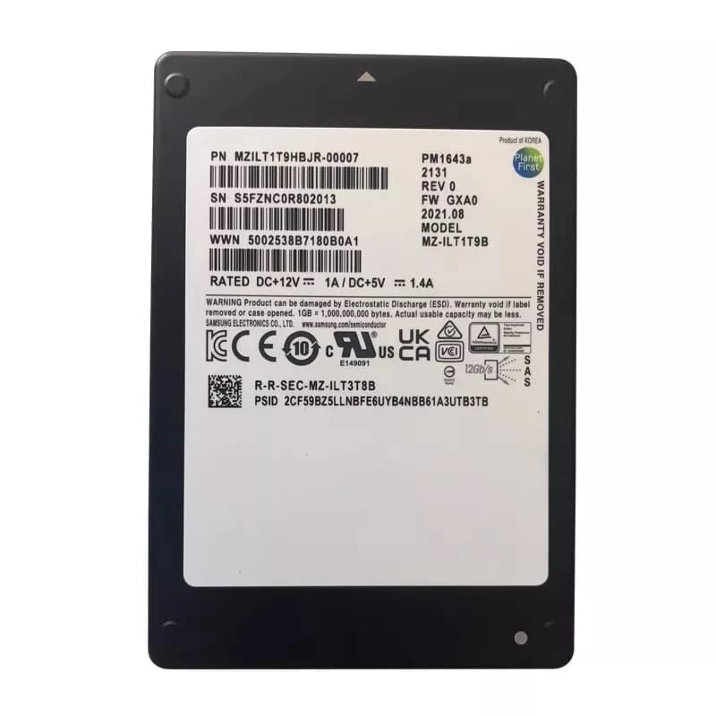 Samsung MZILT1T9HBJR 1.92TB 12Gb/s SAS TLC 2.5-in SSD