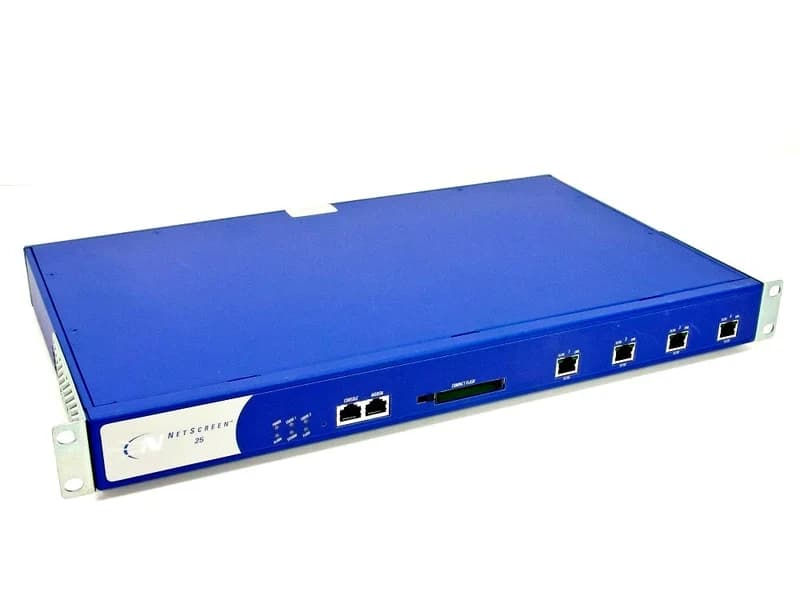 Juniper NS-025-001 NetScreen-25 4 x Ports 100Mb/s RJ-45 Internet Security Appliance