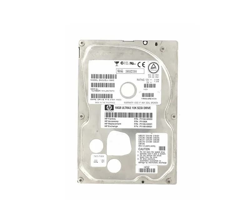 HP P1166-60000 18.2GB Ultra-160 SCSI 10000 3.5-in Hard Drive