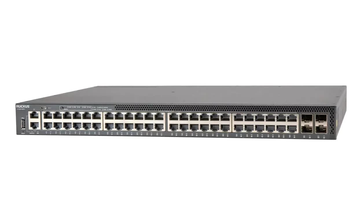 Ruckus Networks ICX8200-48PF2-E2 ICX 8200 48 x Ports PoE+ 10/100/1000Base-T + 4 x Ports 25GbE SFP28 ...