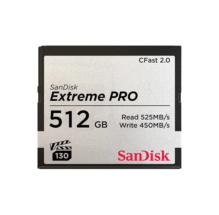 SanDisk SDCFSP-512G-A46D 512GB Extreme Pro CFast 2.0 Memory Card