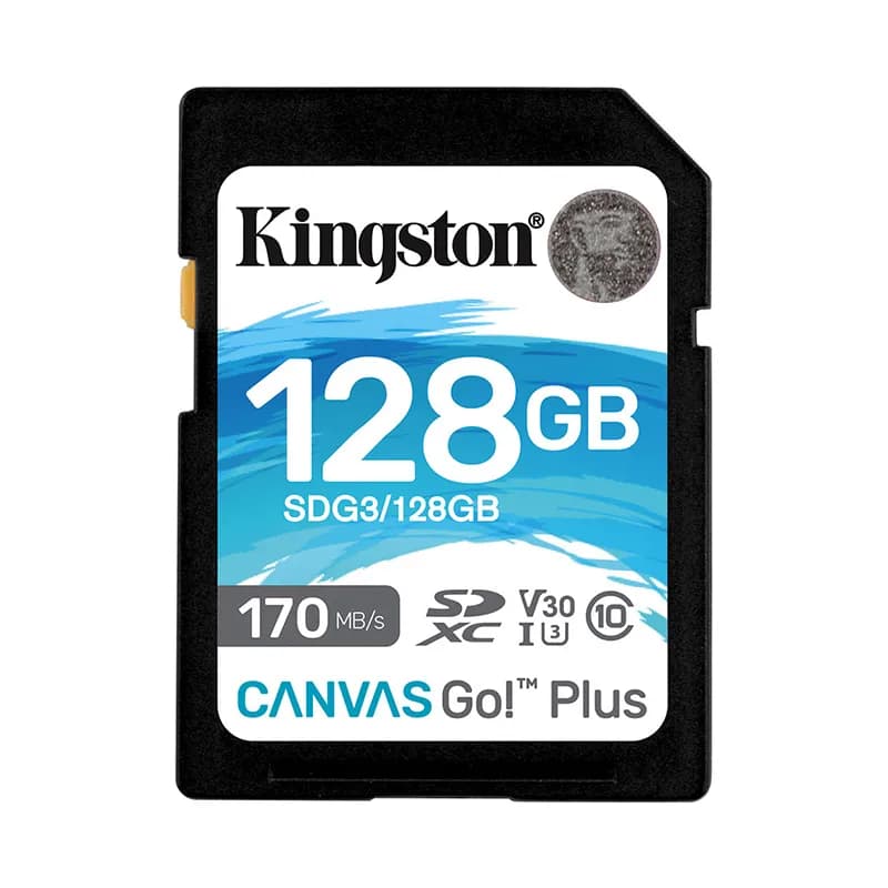 Kingston SDG3/128GB 128GB Canvas Go Plus Class 10 U3 Flash Memory Card