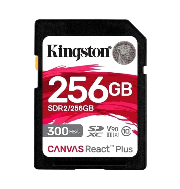 Kingston SDR2/256GB 256GB Canvas React Plus 300MB/s SDXC Memory Card