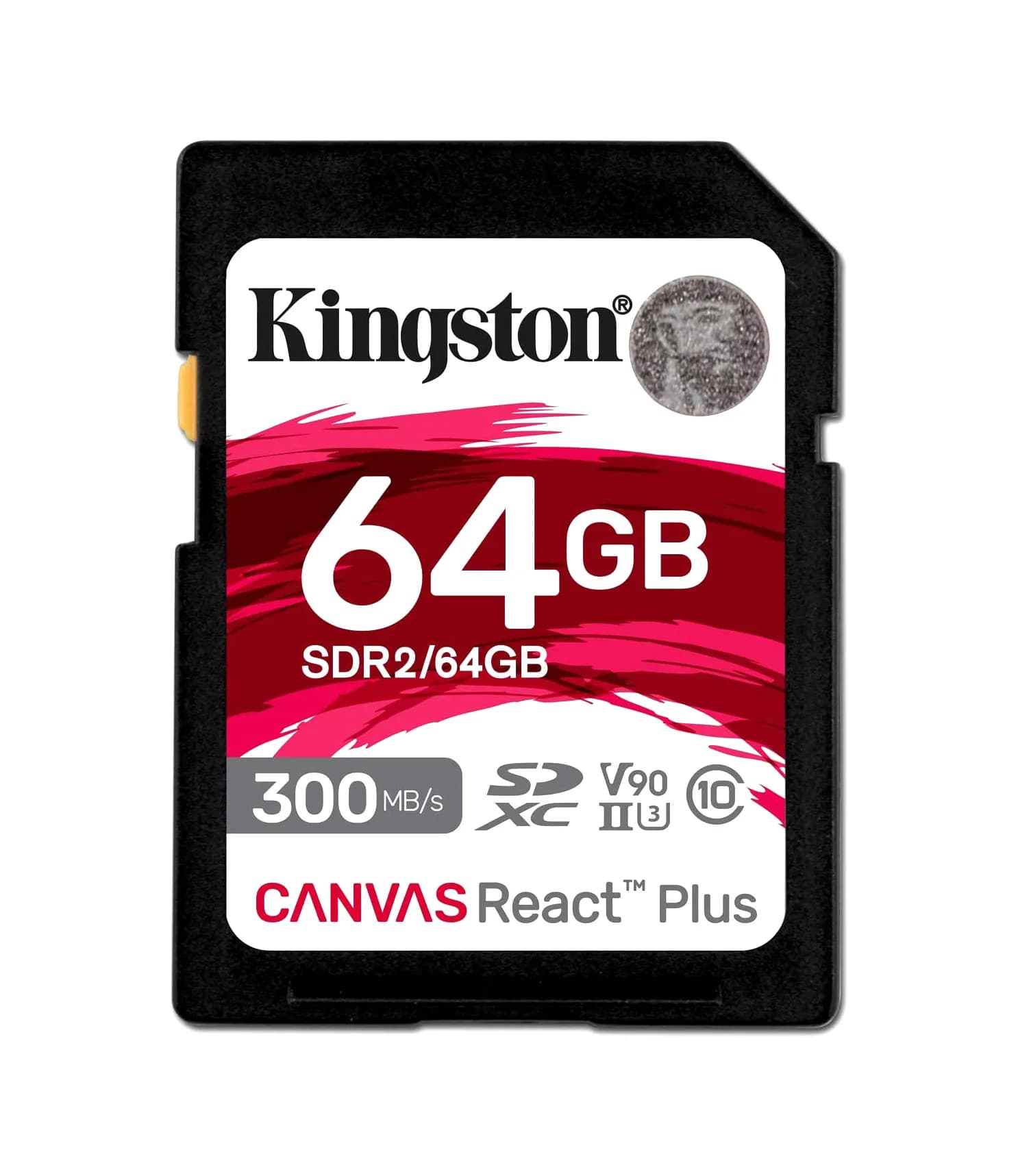 Kingston SDR2/64GB 64GB Canvas React Plus SDHC UHS-II SD Memory Card