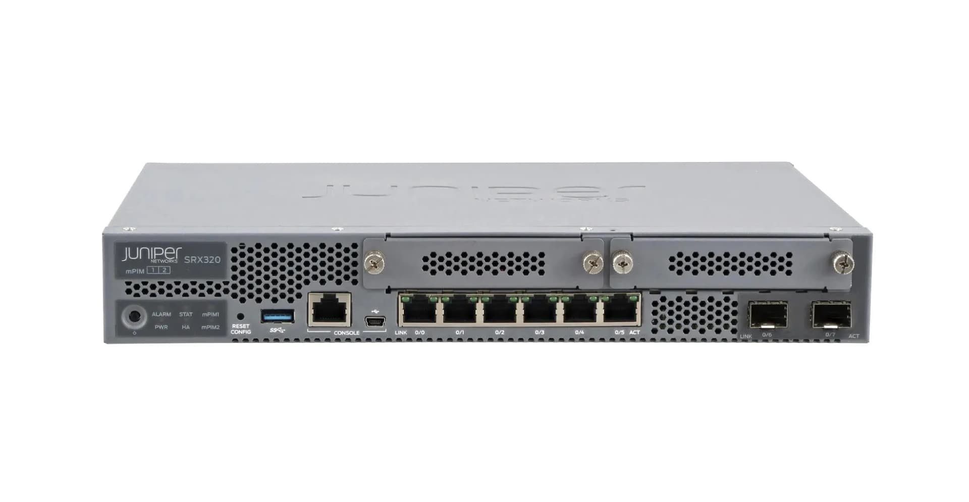 Juniper SRX320-SYS-JB SRX SRX320 6x 1Gb RJ45 2x 1GbE SFP Firewall