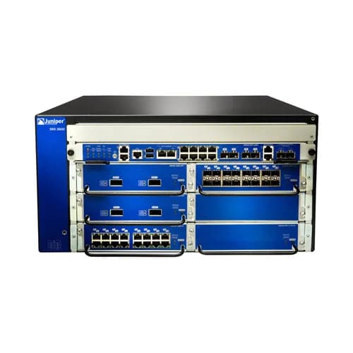 Juniper SRX3600-BDL-A 8 x Ports 1000Base-T + 4 x Ports SFP + 6 x Expansion I/O Slots Services Gatewa...