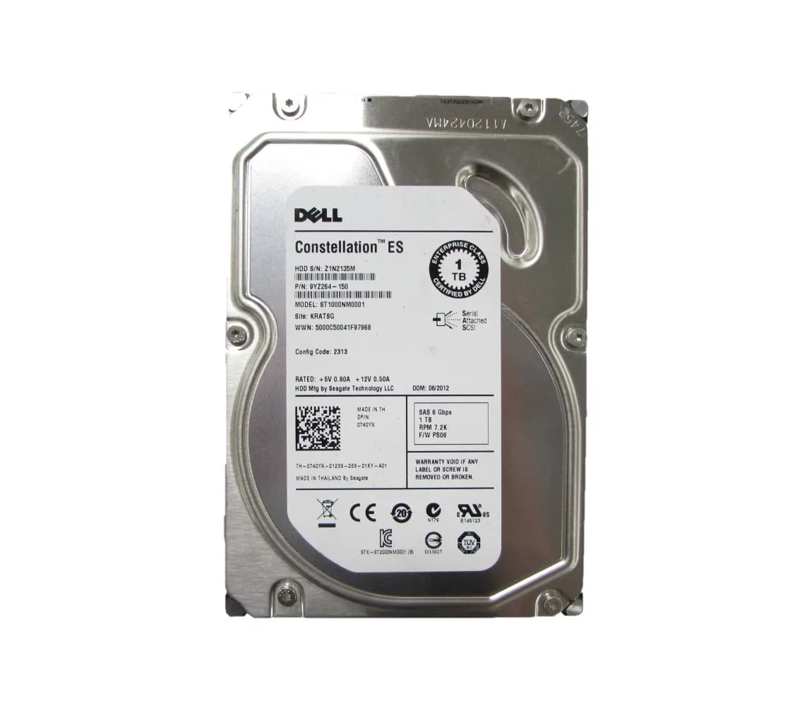 Seagate ST1000NM001 Constellation ES 1TB SATA 6Gb/s 7200RPM 64MB Cache 3.5-inch Hard Drive