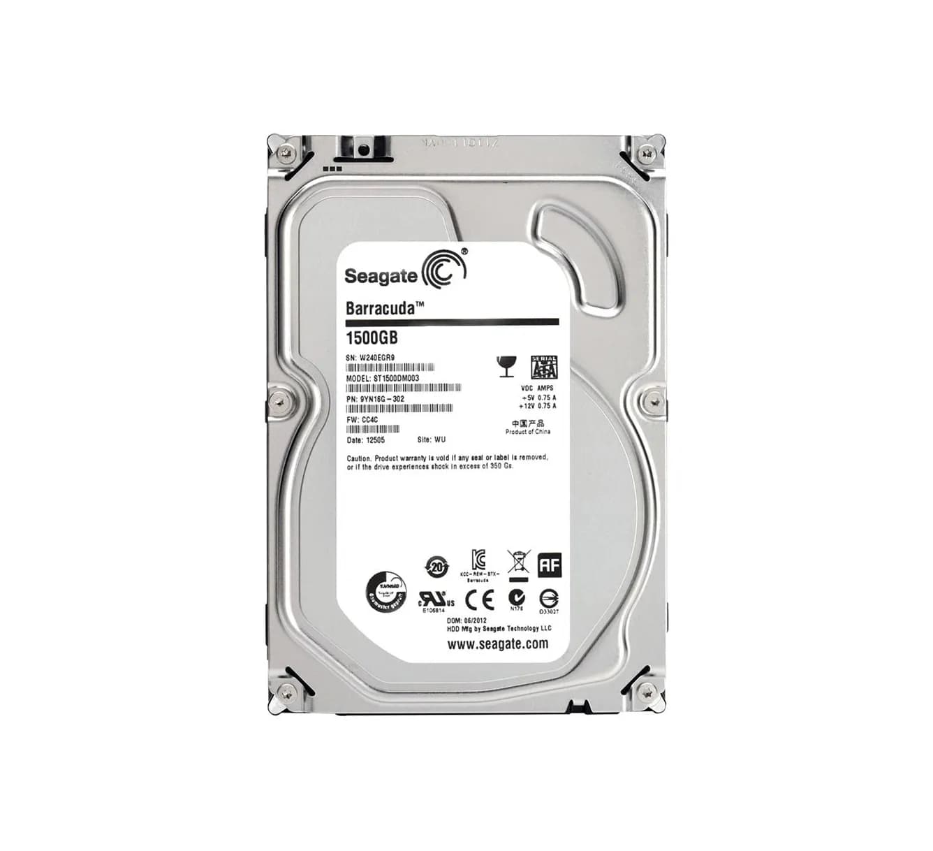 Seagate ST1500DM003 1.5TB 6Gb/s SATA 7200 3.5-in 64MB Hard Drive