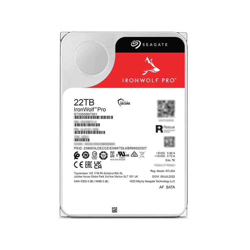 Seagate ST22000NT001 22TB 7200RPM SATA 6Gb/s 3.5-Inch Hard Drive