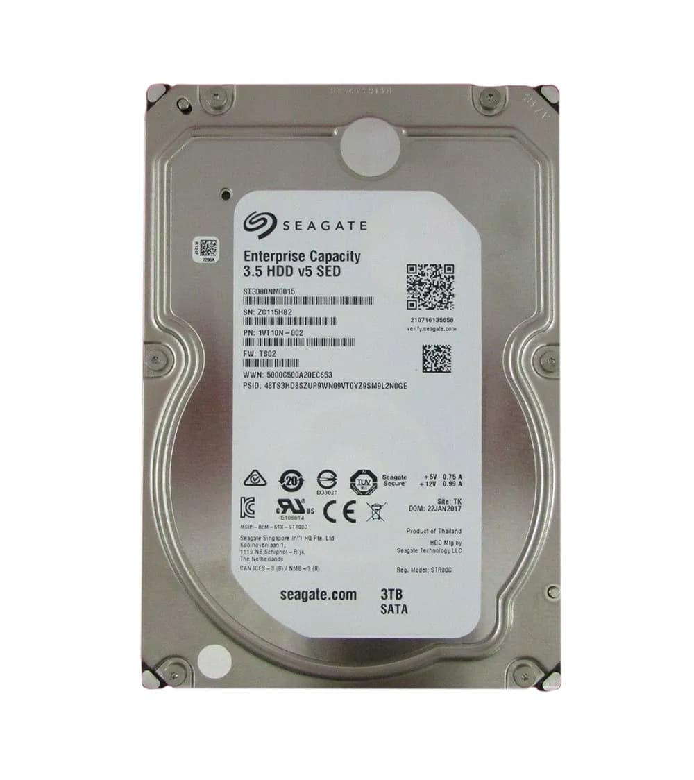 Seagate ST3000NM0015 3TB 7200RPM SATA 6Gb/s 3.5-inch Hard Drive