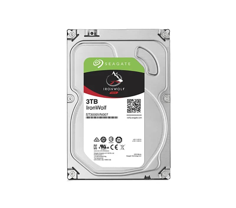 Seagate ST3000VN007 IronWolf NAS 3TB 5900RPM SATA 6Gb/s 64MB Cache 3.5-inch Hard Drive