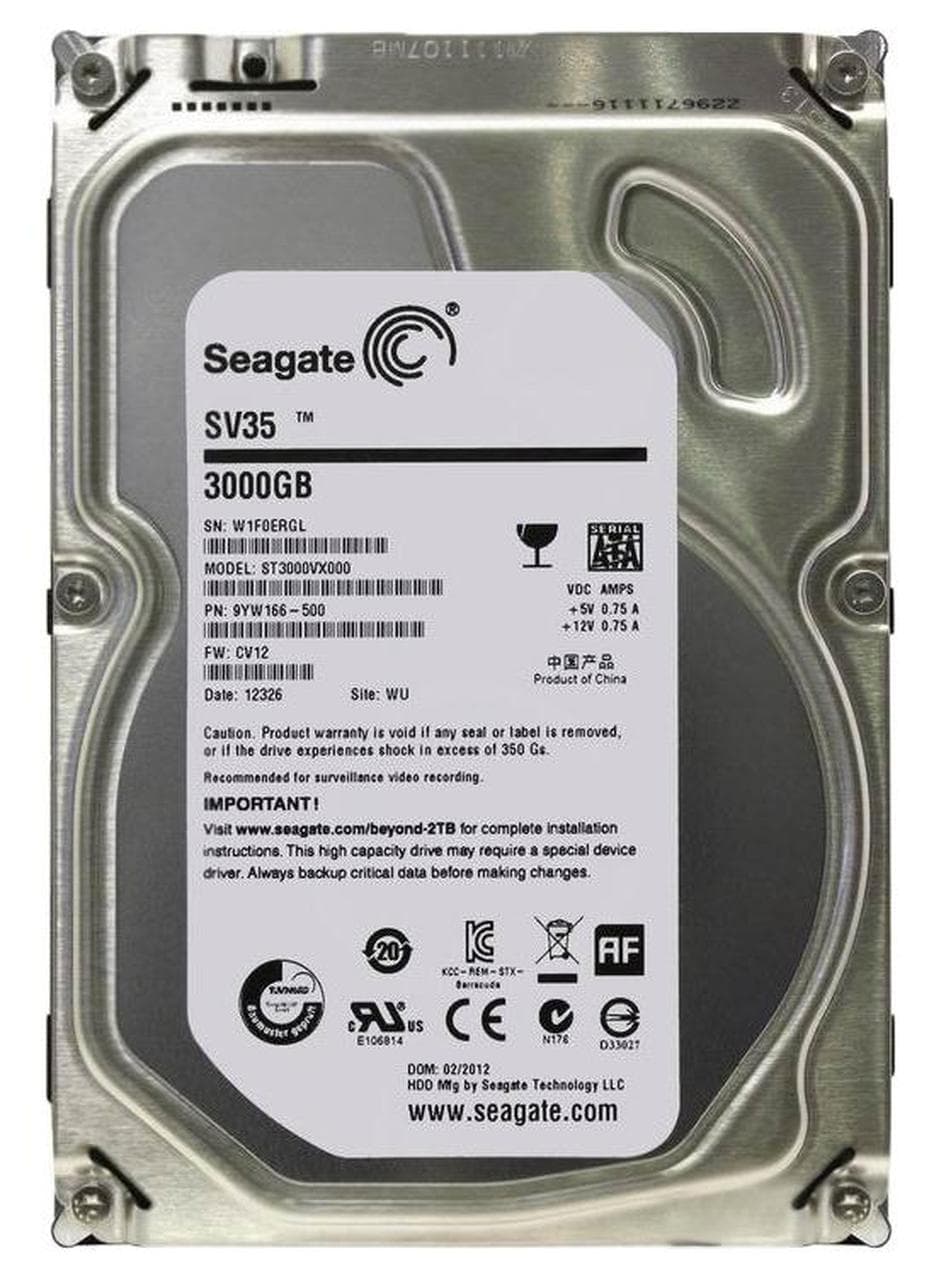 Seagate ST3000VX000 SV35 3TB 7200RPM SATA 6Gb/s 3.5-inch Hard Drive