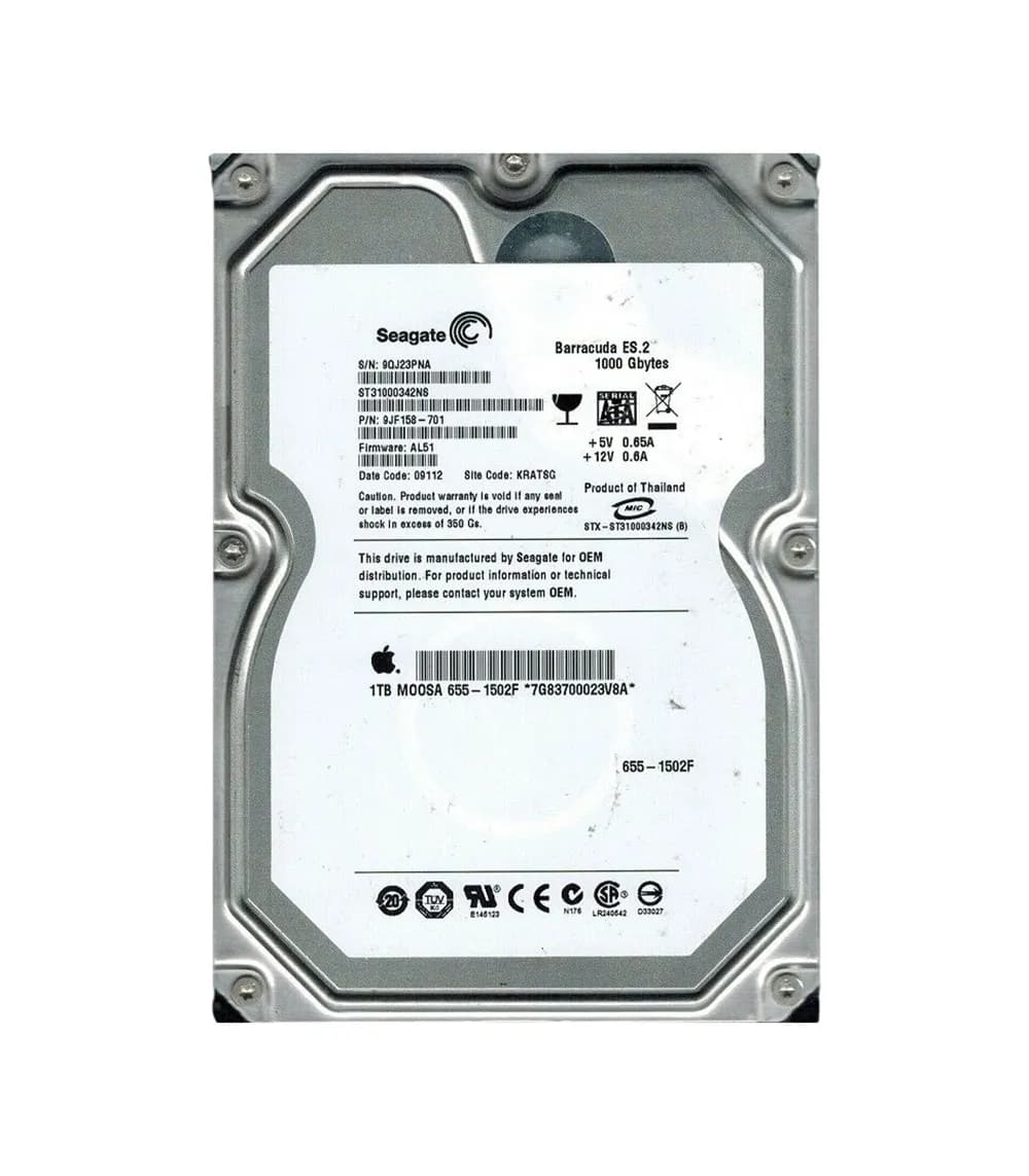 Seagate ST31000342NS BarraCuda ES.2 1TB 7200RPM SATA 3Gb/s 32MB Cache (CE) 3.5-inch Hard Drive