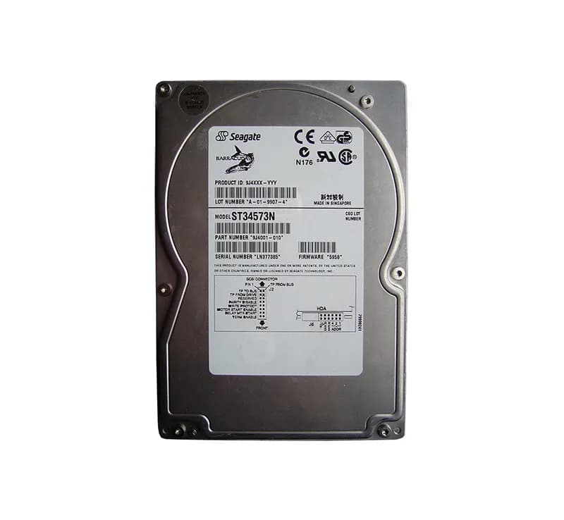 Seagate ST34573N 4.55GB Fast SCSI 7200 3.5-in 512KB Hard Drive