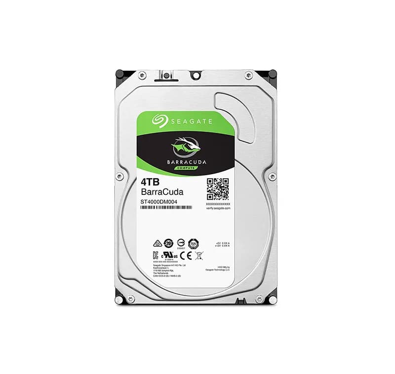Seagate ST4000DM004 BarraCuda 4TB 7.2k SATA 6Gb/s 64MB Cache 3.5-inch HDD