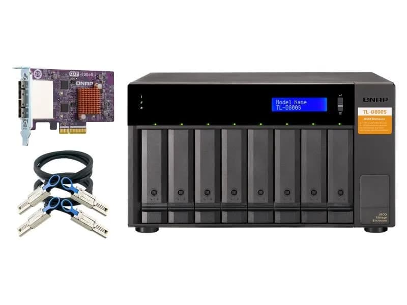 QNAP TL-D800S-US 8-Bay SATA JBOD Storage Enclosure