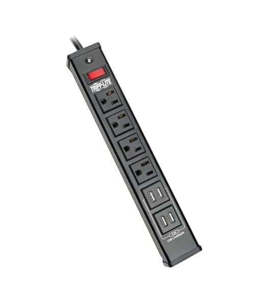 Tripp TLM446USBB Lite 1875W 120V 15A 4- 4-Outlets SurgeSuppressor