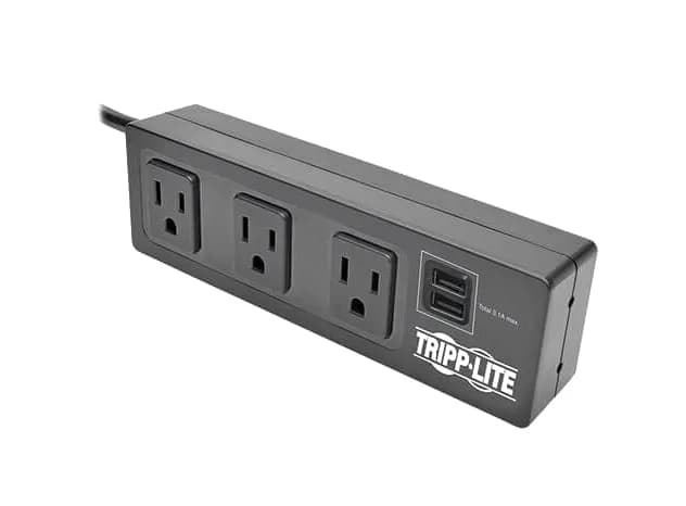 Tripp TLP310USBS Lite 1800VA 120V 15A 2- 3-Outlets Surge Protector