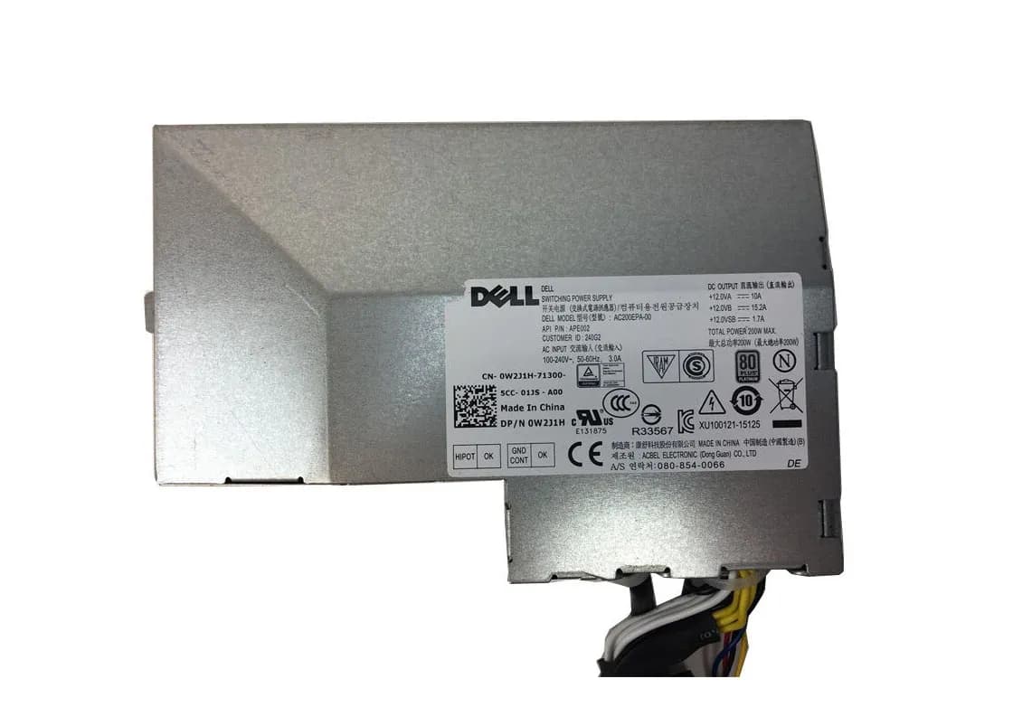 Dell W2J1H 200 Watts 100-240 V 50-60Hz Power Supply