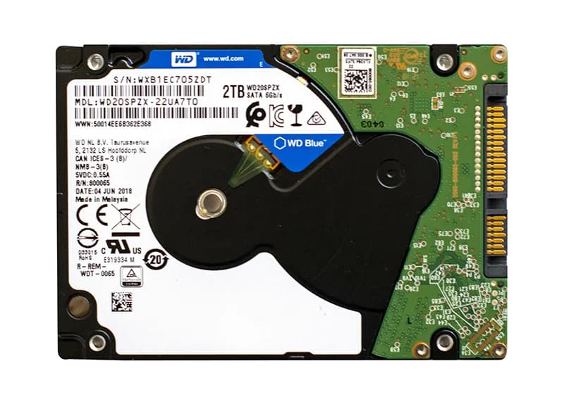 Western WD20SPZX Digital 2TB 6Gb/s SATA 5400 2.5-in 128MB Hard Drive
