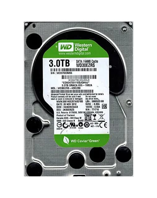 Western WD30EZRS Digital 3TB 3Gb/s SATA 5400 3.5-in 64MB Hard Drive