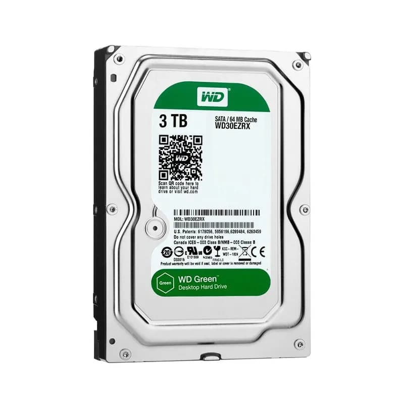 WD WD30EZRX Caviar Green 3TB 5400RPM SATA 6Gb/s 64MB Cache 3.5-in HDD