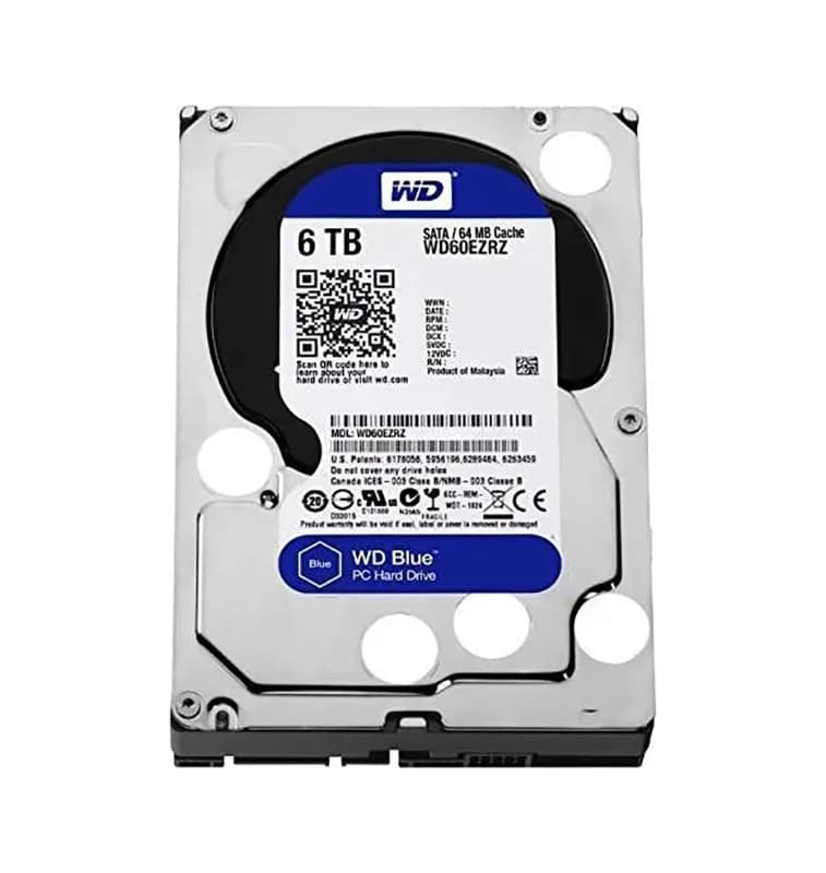 Western WD60EZRZ Digital 6TB 6Gb/s SATA 5400 3.5-in 64MB Hard Drive