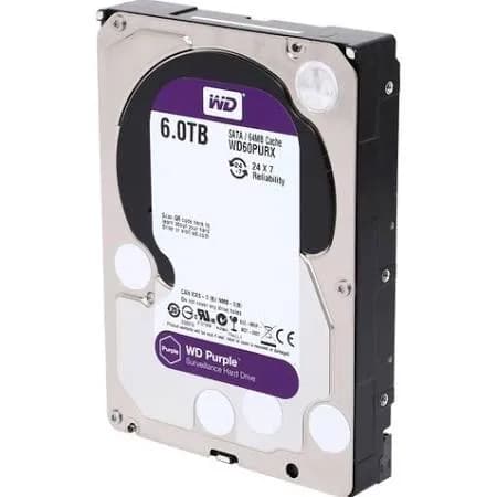 Western WD60PURX Digital 6TB 6Gb/s SATA 5400 3.5-in 64MB Hard Drive
