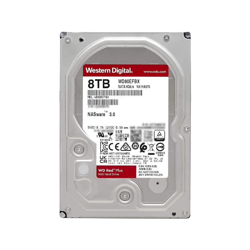 Western WD80EFBX Digital 8TB 6Gb/s SATA 7200 3.5-in 256MB Hard Drive