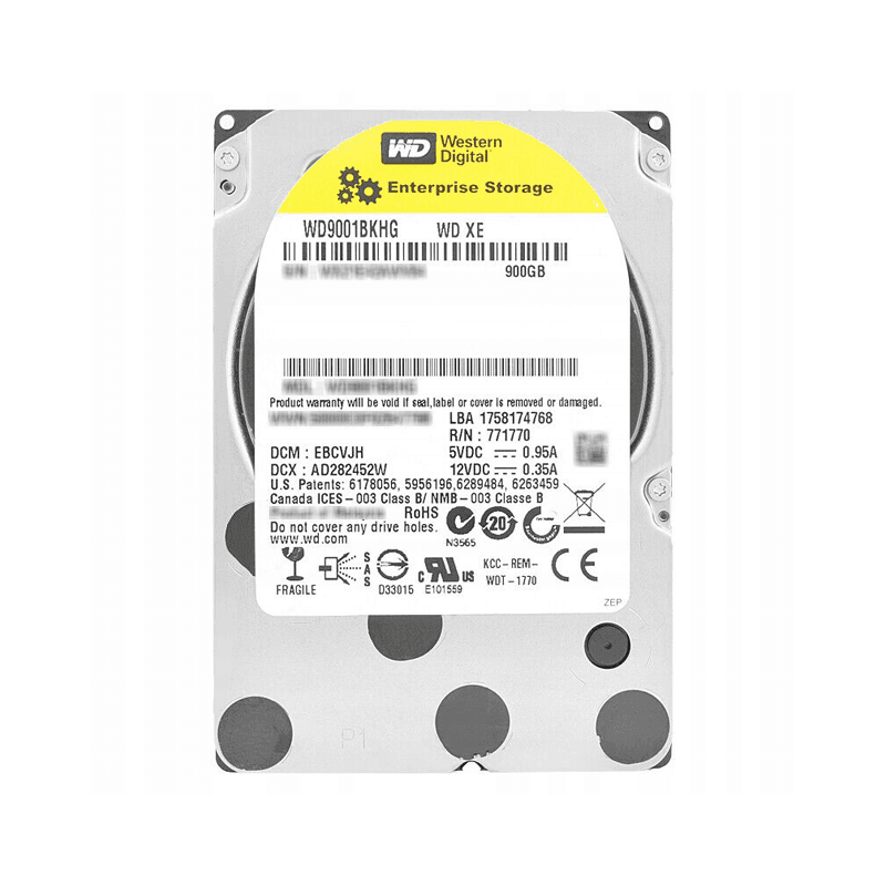 Western WD9001BKHG Digital 900GB 6Gb/s SAS 10000 2.5-in 32MB HDD