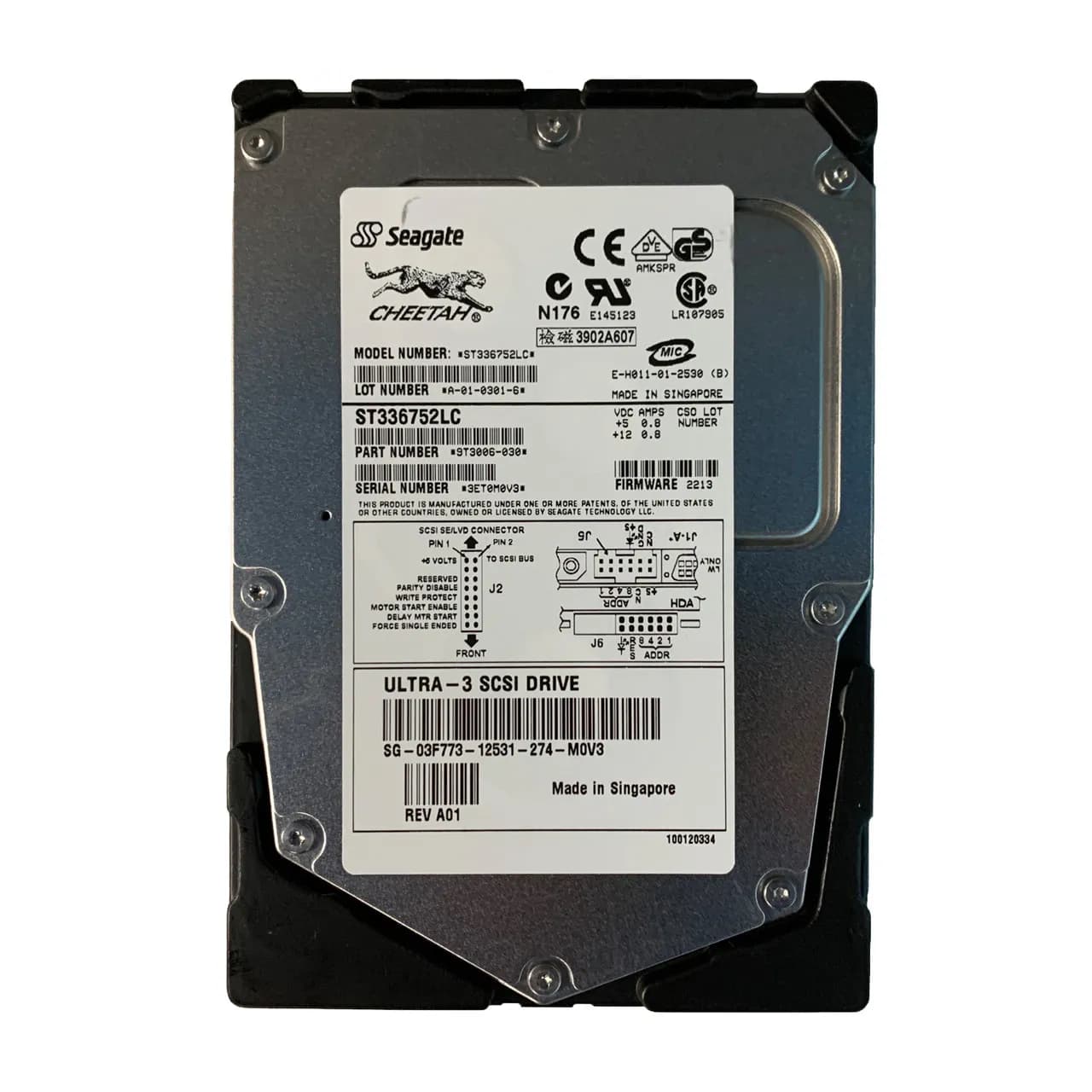 Dell 3F773 36GB 15000RPM Ultra160 SCSI 80-Pin 3.5-Inch Hard Drive